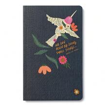 Softcover Journal - We Can Begin By Doing Small Things. – A Write Now Journal With 128 Lined Pages, 5"W X 8"H - BirdGrey - View 1