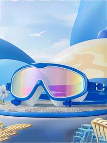 2副/套 儿童卡通泳镜，小镜框，防水防雾高清专业泳镜，男女通用，泳帽套装，潜水装备