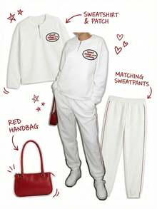 女士卫衣 - 白色 - 查看 7