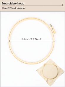 1 Set Multi-Color DIY Hand Embroidery And Punch Needle Craft Kit, Includes 3 Interchangeable Punch Needles, 1 20cm Embroidery Hoop, 1 Embroidery Fabric, 1 Punch Needle Fabric, 16pcs Embroidery Needles, 1 Scissor, 9pcs Metal Yarn Needles, 1 Needle Holder, 1 Marking Pen, 1 Random Color Threader - Multicolor - View 3