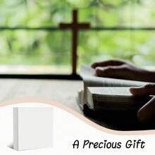 1-Piece Wooden Graduation Gift Logo - All The Memories Behind You, 5x5 Inch Desk Decor, Suitable For College, High School, Master's And Doctoral Graduates - Heartfelt Message For Sons X Daughters, Made Of Wood, 2D Graphic Design, Graduation Decoration, Sentimental Souvenir, Elegant Font, Durable Keepsake, 2D Graphic - White - View 4