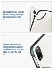 1pc Customized Family Photo, Kids, Pets, Couples Protective Transparent Case Cover For IPad Pro 13, Air 13