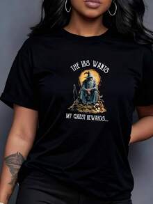 The IRS Wants My Mission Rewards - Funny Wizard T-Shirt - 黑色 6 - 查看 2