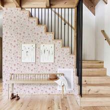 1卷甜美抽象小花壁纸，精致室内装饰膜，适用于客厅和卧室装饰，各种房间墙面装饰，橱柜墙面翻新，易于安装，手工工艺膜 - 彩色 - 查看 7