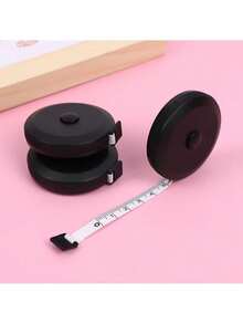 2卷可伸缩人体测量卷尺，60英寸（150厘米）- 英寸/厘米双刻度，带锁定销和按钮回缩功能，圆形设计，用于测量腰围、胸围和臀围，人体测量工具，符合人体工程学设计，经久耐用。