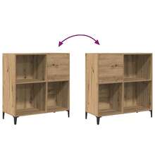 vidaXL Armário à disques chêne artesanal 84,5x38x89 cm feito de engenharia - Castanho - Ver 7