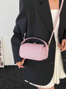 时尚奢华女士方盒包，新款时尚简约单肩斜挎包，优雅派对小方包 - 彩色 - 查看 8