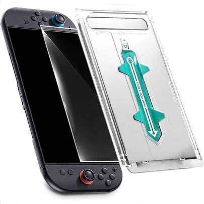 2用強化ガラススクリーンプロテクター 強化ガラス 対応 スイッチ2 保護フィルム 一発貼り 自動貼り付けキット付き ｜対応 switch2 ガラスフィルム 指紋防止 高透過率 高光沢