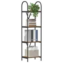 vidaXL Étagère Chêne fumé 40 x 30 x 146 cm Bois d'ingénierie - Tabac - Voir 3