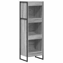 vidaXL Biblioteca gris Sonoma 80 x 30 x 155 cm madera de ingeniería - Gris - Ver 2
