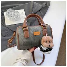 新款时尚复古印花手提包，多功能保龄球包，通勤必备。 - 彩色 - 查看 9