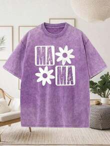 Summer TopsEasy Tiger Shirt, Di Tiger Boxy , Vintage Tigers Crop Top, Easy Tiger , Retro Tiger , Easy Tiger T-Shirtcotton High-Quality Pure Vintage Co - Purple 02 - 查看 1