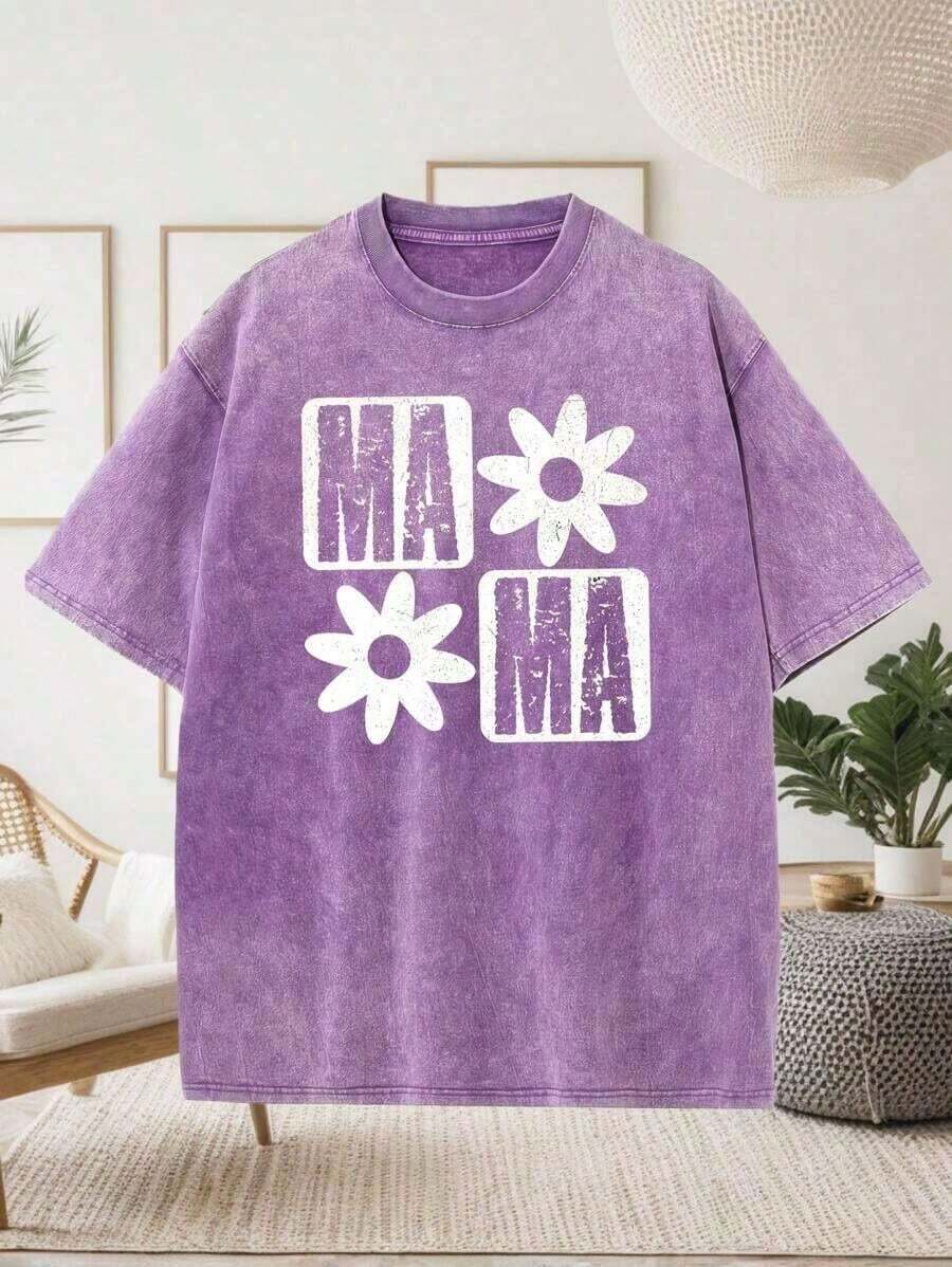 Summer TopsEasy Tiger Shirt, Di Tiger Boxy , Vintage Tigers Crop Top, Easy Tiger , Retro Tiger , Easy Tiger T-Shirtcotton High-Quality Pure Vintage Co - Purple 02 - 查看 1