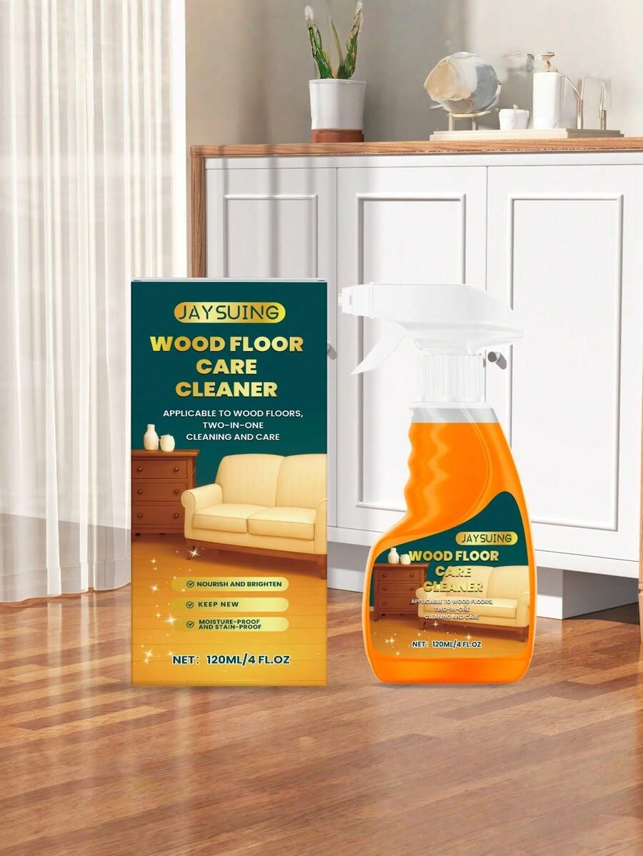 木地板清洁保养喷雾，去除污渍，增强光泽，柠檬香味清洁剂