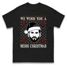 We Wish You A Messis   Messiss Fans Gift Top - 黑色 - 查看 1