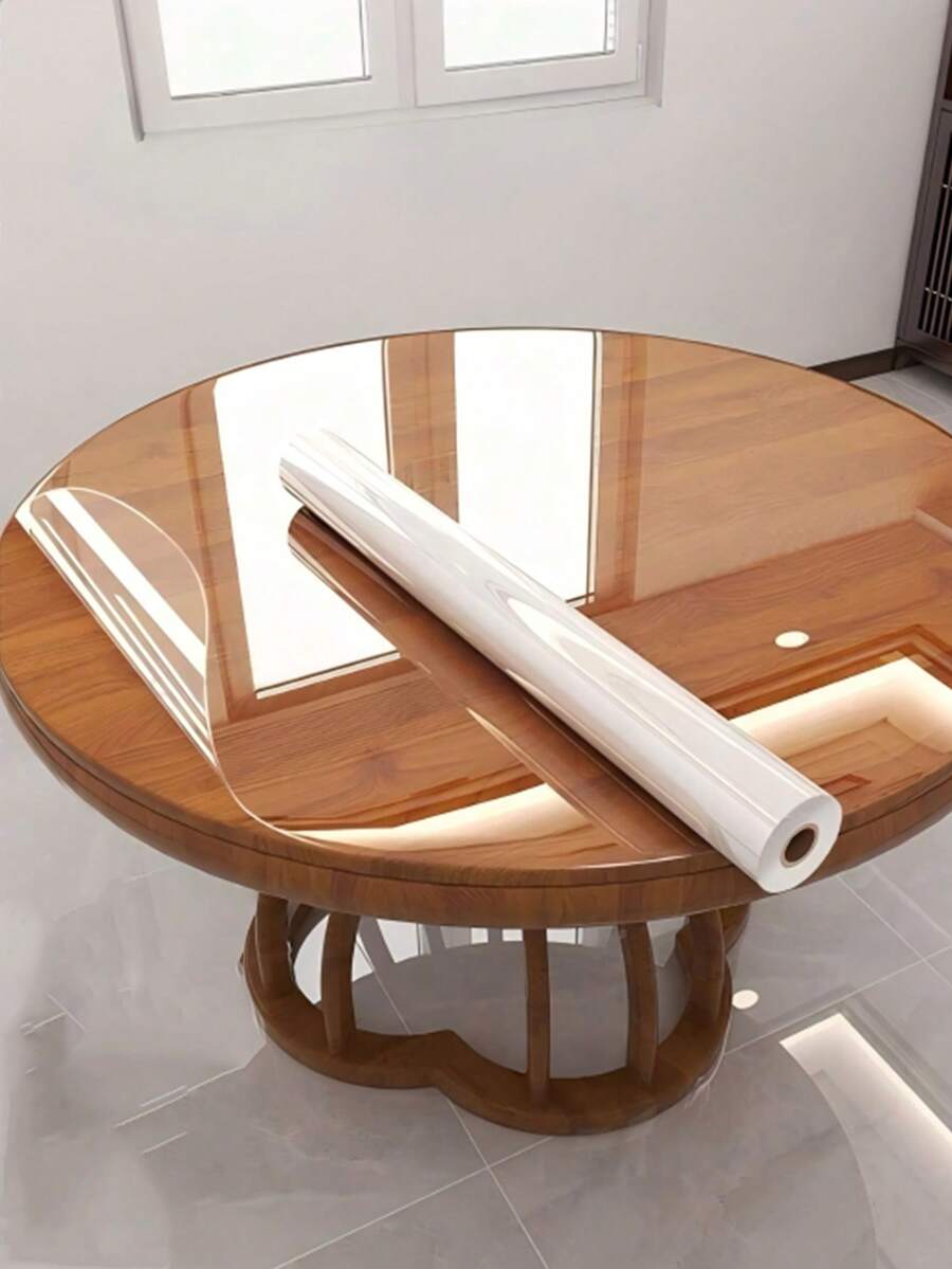 1卷高清透明保护膜，厨房贴纸，防水防油防火，适用于桌面、墙面、咖啡桌、餐桌、家具、大理石等表面，耐刮擦耐热，无内纸筒包装 - 白色 - 查看 1