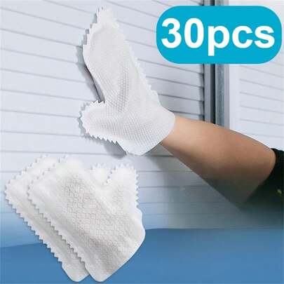 10/30pcs Ultra-Fine Fiber Cleaning Gloves - Multipurpose, Wet & Dry Use, Easily And Quickly Remove Dust, Ideal For Cleaning Kitchen, Living Room, Bedroom, Car, Furniture And Windows.