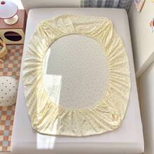 1件加厚磨毛床单，纯色防滑单人床罩，印花床垫保护套（不含枕套） - 彩虹草莓 - 查看 7