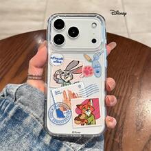 Disney Nick And Judy Sweet Couple's Daily Moments Leads Character Phone Case Featuring Cute And Playful Facial Designs, It Flaunts A Sleek And Stylish Look With A Smooth Touch. Made Of Ultra-Adorable And Eye-Catching TPU Material, This Case Provides Effective Camera Protection. It Is Compatible With A Wide Range Of APPLE Models, Including Apple 17, 16, 15, 14, 13 Series, As Well As  Apple 12 Mini, 12 Pro, 12 Pro Max, 12 Pro Plus, XR And XS. A Perfect Gift For Family And Friends. - 無色 - 查看 1