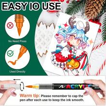 1 قطعة أقلام تحديد أكريليك 288/168/120/72/60/48/36/24/12 لون، حبر سائل بطرف ناعم، غير شفاف، مقاوم للماء، قابل للمزج، لإمدادات الرسم والغرافيتي DIY - علامات الاكريليك - مشاهدة 4