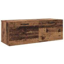 vidaXL Armoire Murale Bois ancien 100 x 36,5 x 35 cm Bois d'ingénierie - Tabac - Voir 2