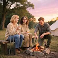 Fireplace Tool Set, 5-Piece Fireplace Accessories With Brush, Shovel, Poker, Tongs, And Stand, Metal, Black - one-size - View 2