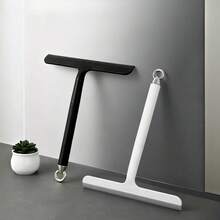 1pc Heavy Duty Squeegee, Sturdy Construction, Comfortable Handle For Easy Cleaning, Hanging Hook For Space-Saving, Suitable For Bathroom, Shower, Kitchen, Mirrors, Tiles, Countertops, Floors, Home, Office, Rental Properties - Multicolor - View 1