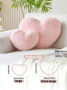 Heart-Shaped Pillow, Valentine's Day Gift, Heart-Shaped Throw Pillow, Holiday Gift For Couples, Wedding Heart-Shaped Gift, Loved By Office Workers And Students, Suitable For Living Room, Mother's Day, Bedroom, Sofa, Bed And Other Home Decor, Back To School Season, Nap Mat, Suitable For Love-Themed Rooms - Multicolor - View 6