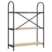 vidaXL Étagère Chêne Sonoma 80 x 30 x 109 cm Bois d'ingénierie - Tabac - Voir 7