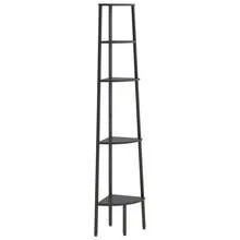vidaXL Cornice d'angolo 5 ebenex Nera 45,5x31,5x180 cm - nero - Visualizzare 2