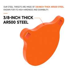 AR500 Steel Shooting Target 4" - 3/8" Thick Heavy Duty Practice Goal For Precision Archery & Slingshot Training
