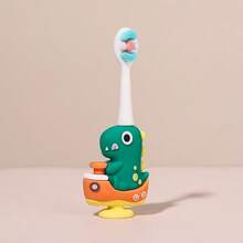 Szczoteczka do zębów z miękkim włosiem w kształcie dinozaura z kreskówek dla dzieci, do czyszczenia zębów, odpowiednia do codziennego użytku dla dzieci