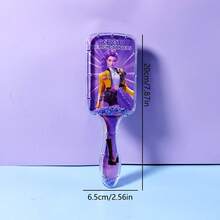 K-POP Girl's Pattern Air Cushion Brush, Stylish Scalp Massaging Brush, Anti-Static, Durable ABS Handle, Nylon Bristles, Suitable For All Hair Types, High-Quality Air Cushion Brush