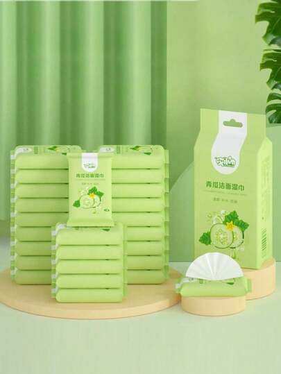 Mini Portable Cleansing Wet Wipes, Handy Pack Disposable Wet Tissues For Cleaning, Suitable For Student Dorms