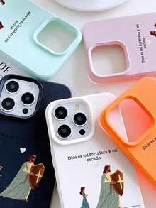 Catholic Faux Leather Phone Case For IPhone,Jesus Is Your Shield Pattern With Soft TPU Shockproof Creative Unique For IPhone 17 16 15 14 13 Pro Max Plus Air Aesthetic Cover  In Orange,Baby Blue,Cases Pink Perfect Gift Idea - 1PC - 查看 5