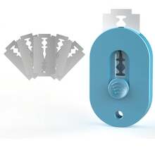 Bread Scoring Tool Dough Lame Extractable Magnetic Storage Professional Baking Tool Sourdough Baking Home Baking With 5 Blades Blue - Màu xanh nhạt - Xem 1