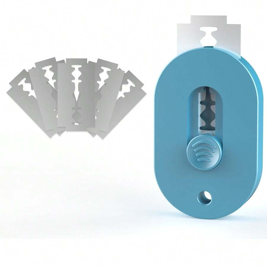 Bread Scoring Tool Dough Lame Extractable Magnetic Storage Professional Baking Tool Sourdough Baking Home Baking With 5 Blades Blue - Màu xanh nhạt - Xem 1