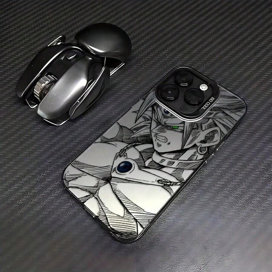 おしゃれなスマホケース  11/12/13/14/15/15pro/15 Plus/15 Promax/7plus/8plus/11pro/12pro/13pro/14pro/11promax/12promax/13promax/14promax/14plus/5 - 半透明の黒 - チェックする 1
