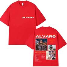 2026Rapper Alvaro Diaz Sayonara Tour 2025 Camiseta de Álbum Camisetas de Manga Corta Casual Hip Hop para Hombres Regalo para Fans de Moda Camisetas de Algodón - Negro - Ver 11