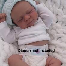 High Quality 19 Inch/48cm Realistic Vinyl Doll, Soft Vinyl Material, 3D Hand-Painted Skin With Visible Veins, Delicate Hand-Painted Hair, Handmade Artistic Realistic Doll, Lifelike Infant, Excellent Birthday/Christmas Gift For Children - Multicolor - View 5