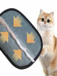 双面手动宠物去毛手套 | 猫狗家具衣物毛发清洁滚刷 - 静电吸附，耐用塑料材质，无需电源，家用清洁工具 - 彩色 - 查看 2