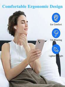 有线入耳式耳机，配备 USB-C 接口、内置麦克风，支持音乐播放、通话和音量控制。兼容 17、16、15/Plus/Pro/Pro Max、Galaxy S25/S24/S23/S22 系列、CarPlay、iPad 和 Pixel 手机。 - 白色 - 查看 7