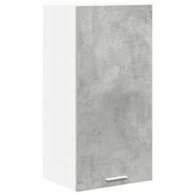 vidaXL Armoire suspendue Gris béton et Blanc 40 x 31 x 80 cm - Gris - Voir 2