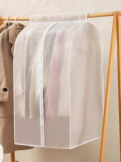 Transparent 3D Garment Covers For Office Suits, Coats, Clothing Storage, Dust-Proof, Moisture-Proof, Transparent, Easy To Take And Place, Household Clothing Protector, Thick And Washable Waterproof Cover