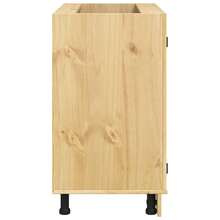vidaXL Armoire avec étagère Miel 80 x 46 x 81,5 cm Pin solide - Tabac - Voir 7