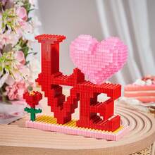 Small Particle Heart Building Blocks | Valentine's Day Gift For Lover & Family | DIY Assembly Toy Ornament