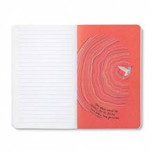 Softcover Journal - We Can Begin By Doing Small Things. – A Write Now Journal With 128 Lined Pages, 5"W X 8"H - BirdGrey - View 5