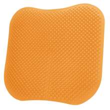 Orange Double-Layer Thick Gel Seat Cushion, Column-Shaped Breathable Anti-Slip Cover, Pressure Dispersion Design, Suitable For Office And Car Wheelchair Elastic Furniture Protection Cover - Orange - View 1