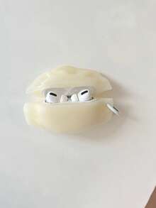 1pc Cute 3D Dumpling + Pendant Silicone Earphone Case, Suitable For Apple Pro 3/1/2/4 Cartoon Creative Protective Cover - Multicolor - View 9