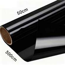 Lámina para ventanas que protege la privacidad, aplicación por una sola cara, lámina aislante del calor y bloqueadora del sol, color negro.Instalación sencilla, tipo estático.Adecuada para estilos de decoración contemporáneos.para baños, dormitorios, cocinas y oficinas. - Negro - Ver 1